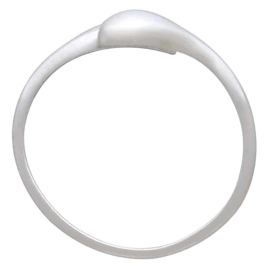 Sterling Silver Adjustable Teardrop Ring