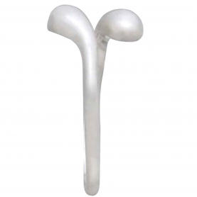 Sterling Silver Adjustable Teardrop Ring