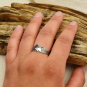 Sterling Silver Mountain and Bear Ring