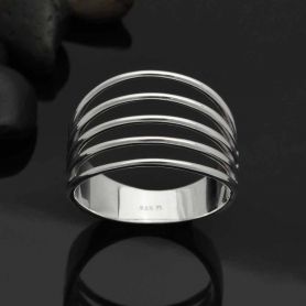 Sterling Silver Five Wire Ring