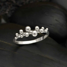 Sterling Silver Dewdrop Ring