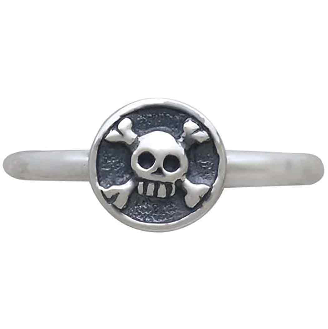 Sterling Silver Skull and Crossbones Ring