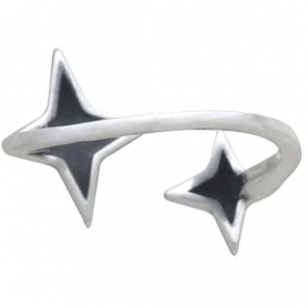 Sterling Silver Adjustable North Star Ring
