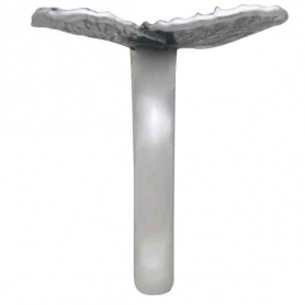 Sterling Silver Adjustable Dimensional Butterfly Wings Ring