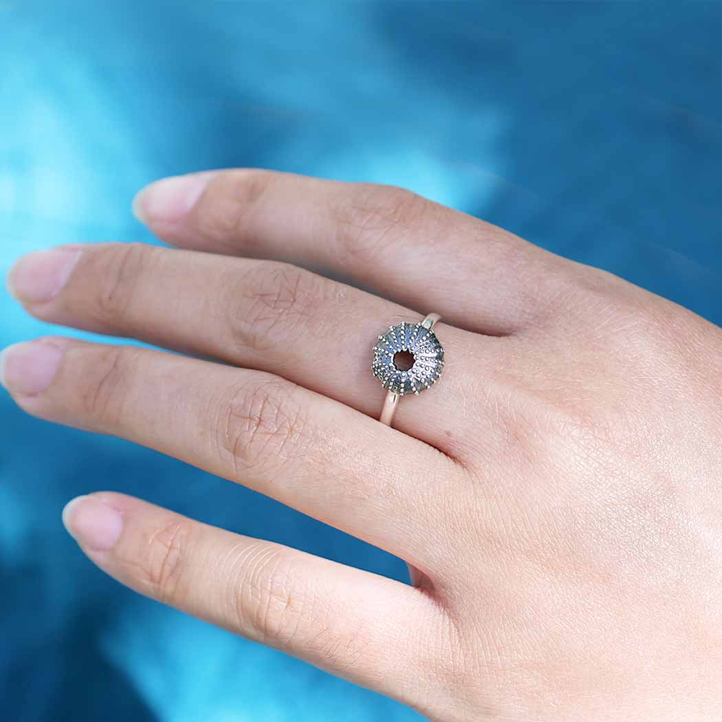Sterling Silver Sea Urchin Ring
