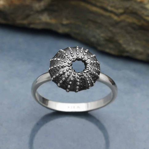 Sterling Silver Sea Urchin Ring