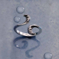 Sterling Silver Adjustable Wave Ring