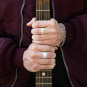 Sterling Silver Wide Band Ring