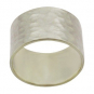 Sterling Silver Ring - Super Wide 12mm Hammered Ring