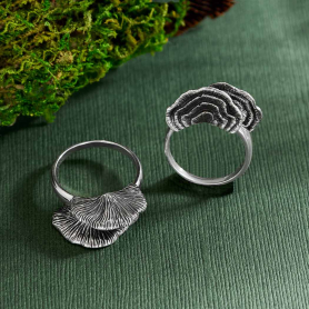 Sterling Silver Shelf Mushroom Ring