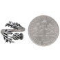 Sterling Silver Adjustable Thistle Ring with Dime