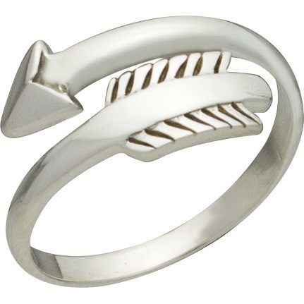 Sterling Silver Adjustable Ring - Arrow Ring