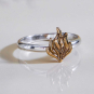 Mixed Metal Flame Stacking Ring