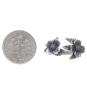 Sterling Silver Adjustable Two Flower Dogwood Ring with Dime