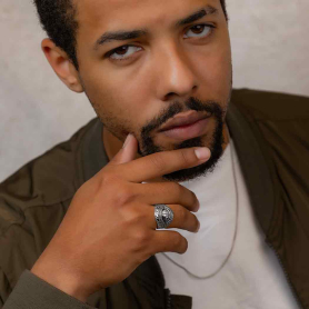 Sterling Silver Dragon Eye Ring