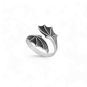 Nina Designs Sterling Silver Dragon Wing Ring