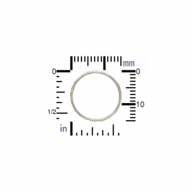 Sterling Silver Ring - Hammered Stacking Ring