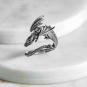 Sterling Silver Dragon Ring