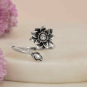 Nina Designs Silver Adjustable Waterlily Ring - July Birthflower