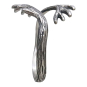 Sterling Silver Small Adjustable Antler Ring Side View