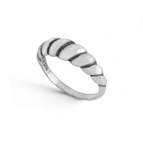 Nina Designs Sterling Silver Twisted Tapered Ring