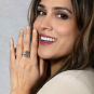 Nina Designs Sterling Silver Adjustable Laurel Wreath Ring on model