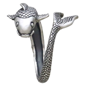 Adjustable Lucky Koi Ring Side View