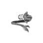 Nina Designs Sterling Silver Adjustable Lucky Koi Ring