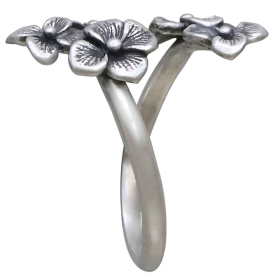 Hydrangea Bypass Ring Side View