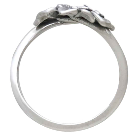 Hydrangea Bypass Ring Top View