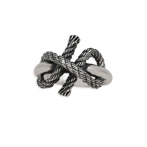 Sterling Silver Clove Hitch Ring on hand
