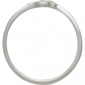 Sterling Silver Adjustable Ring - Double Heart