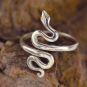 Sterling Silver Adjustable Ring - Snake Ring