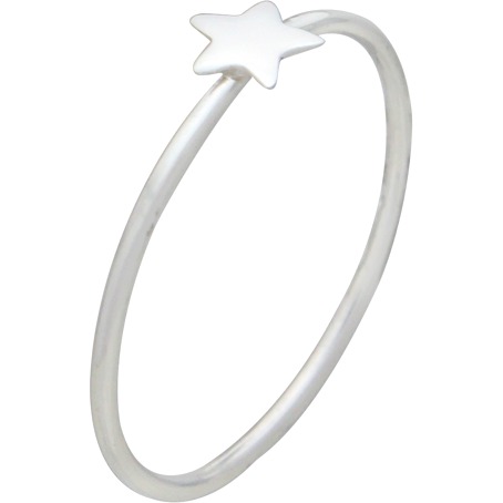 Sterling Silver Ring - Tiny Star Ring