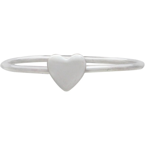 Sterling Silver Ring - Tiny Heart Ring