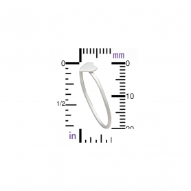 Sterling Silver Ring - Tiny Heart Ring