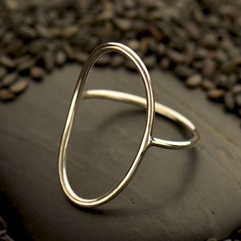 Sterling Silver Ring - Open Oval Ring