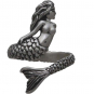 Sterling Silver Mermaid Ring - Adjustable Ring