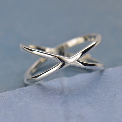 Sterling Silver Ring - Crisscross Ring