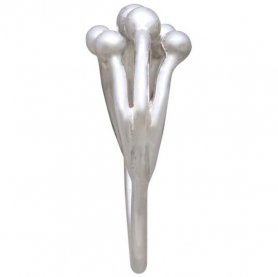 Sterling Silver Adjustable Ring with Large Granulations