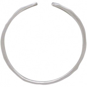 Sterling Silver Adjustable Hammered Shield Ring