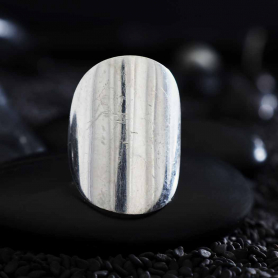 Sterling Silver Plain Saddle Ring