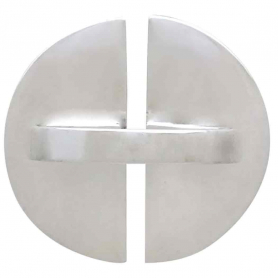 Sterling Silver Split Circle Adjustable Ring