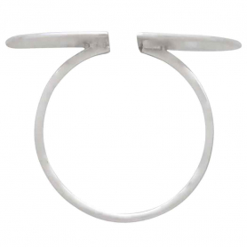 Sterling Silver Split Circle Adjustable Ring
