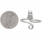 Nina Designs Sterling Silver Adjustable Cat Ring