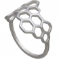 Sterling Silver Ring - Honeycomb Ring