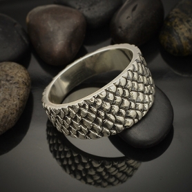 Sterling Silver Dragon Scale Ring