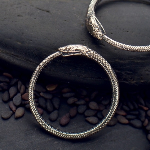 Sterling Silver - Ouroboros Snake Ring