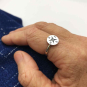 Sterling Silver Compass Ring on hand