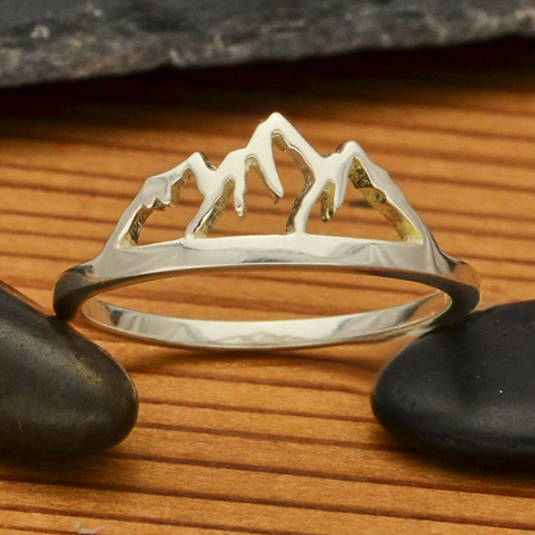 Sterling Silver Mountain Ring